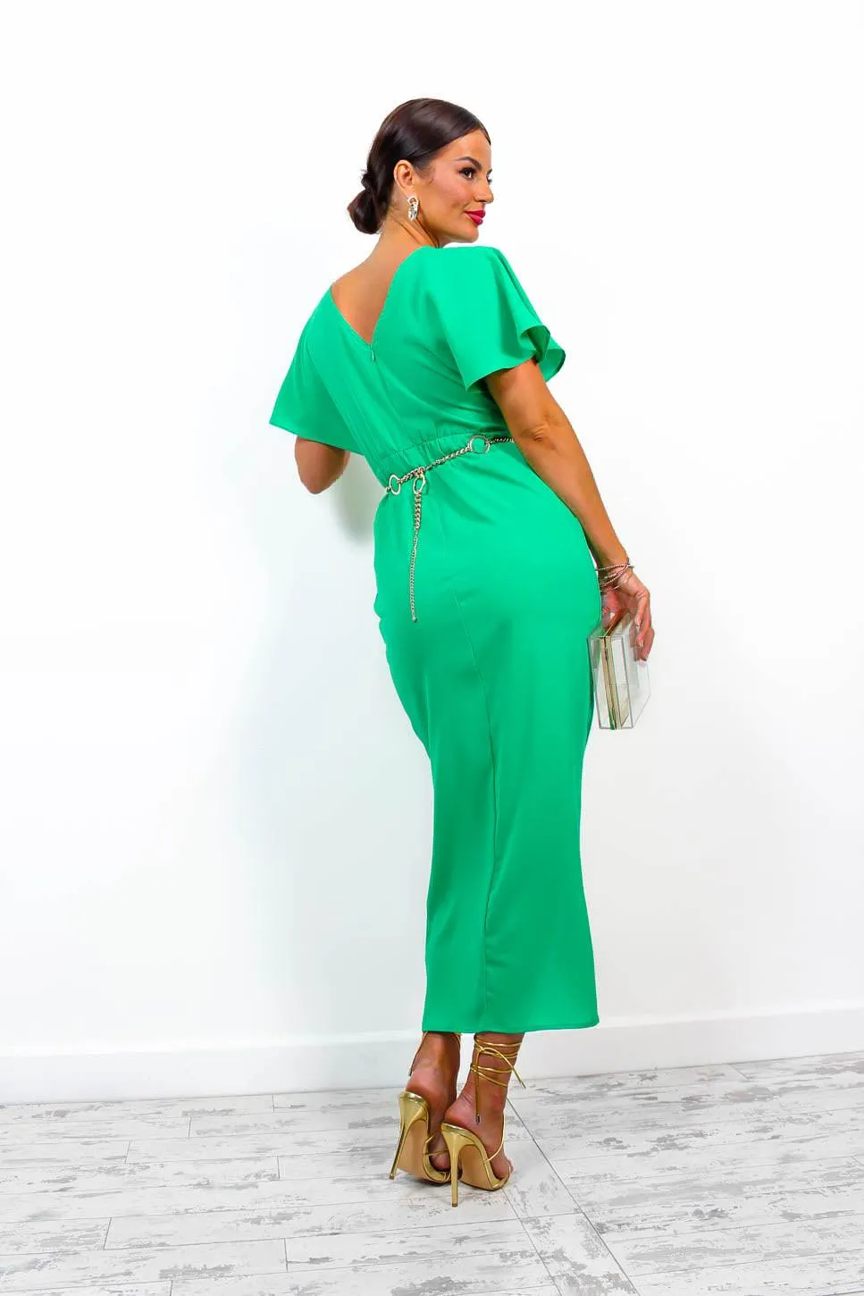Adore Me - Green Midi Dress