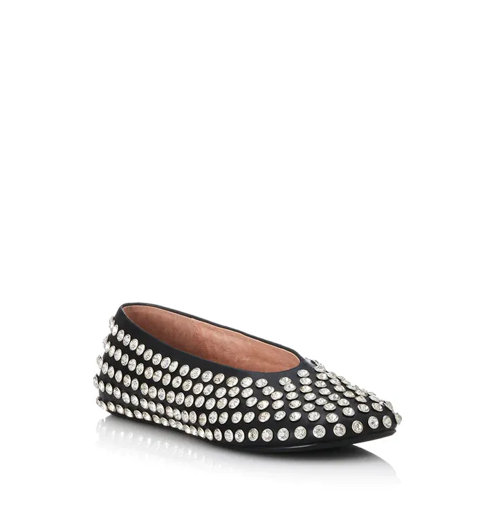 Alias Mae Sari Ballet Flat - Black Leather