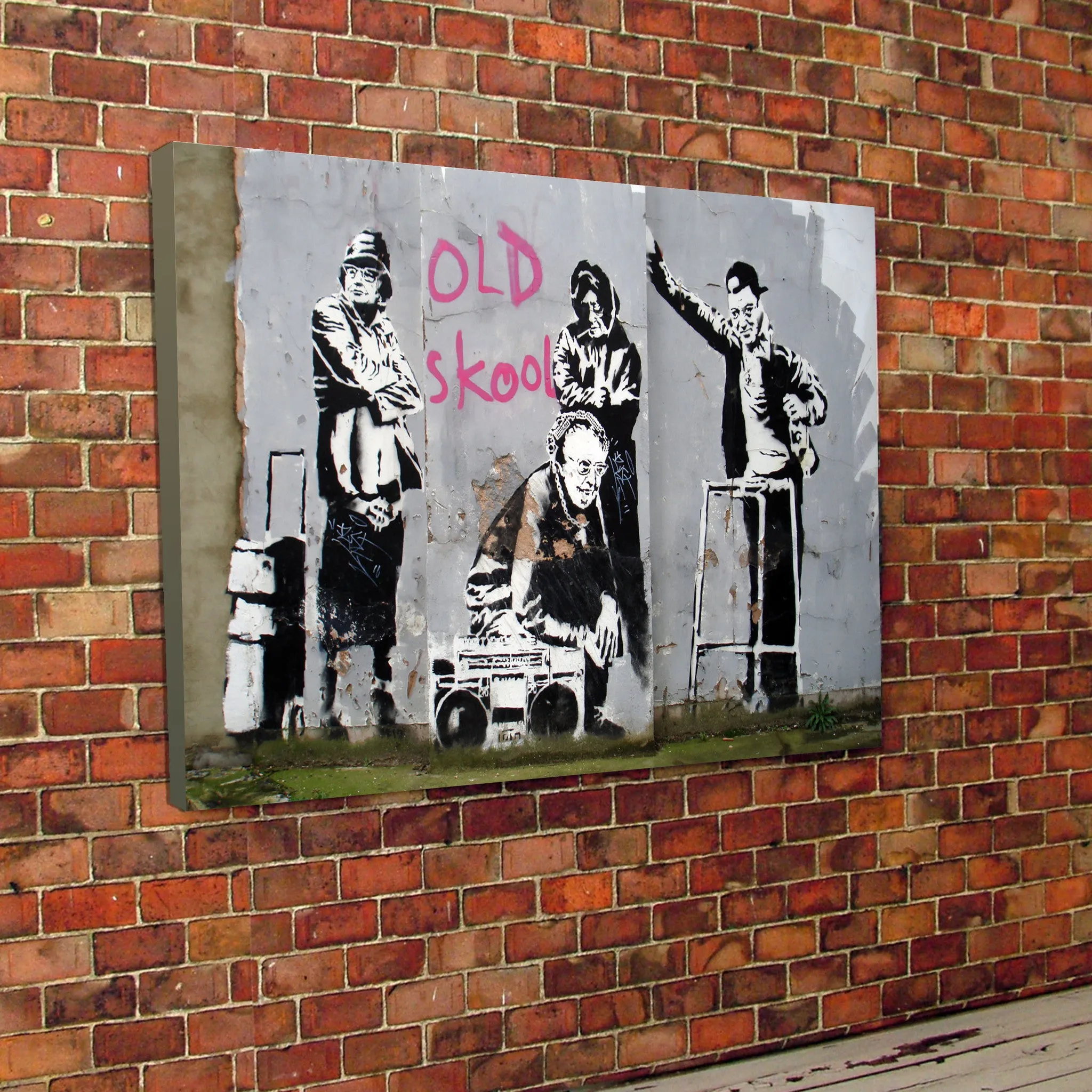 Banksy Old Skool Canvas
