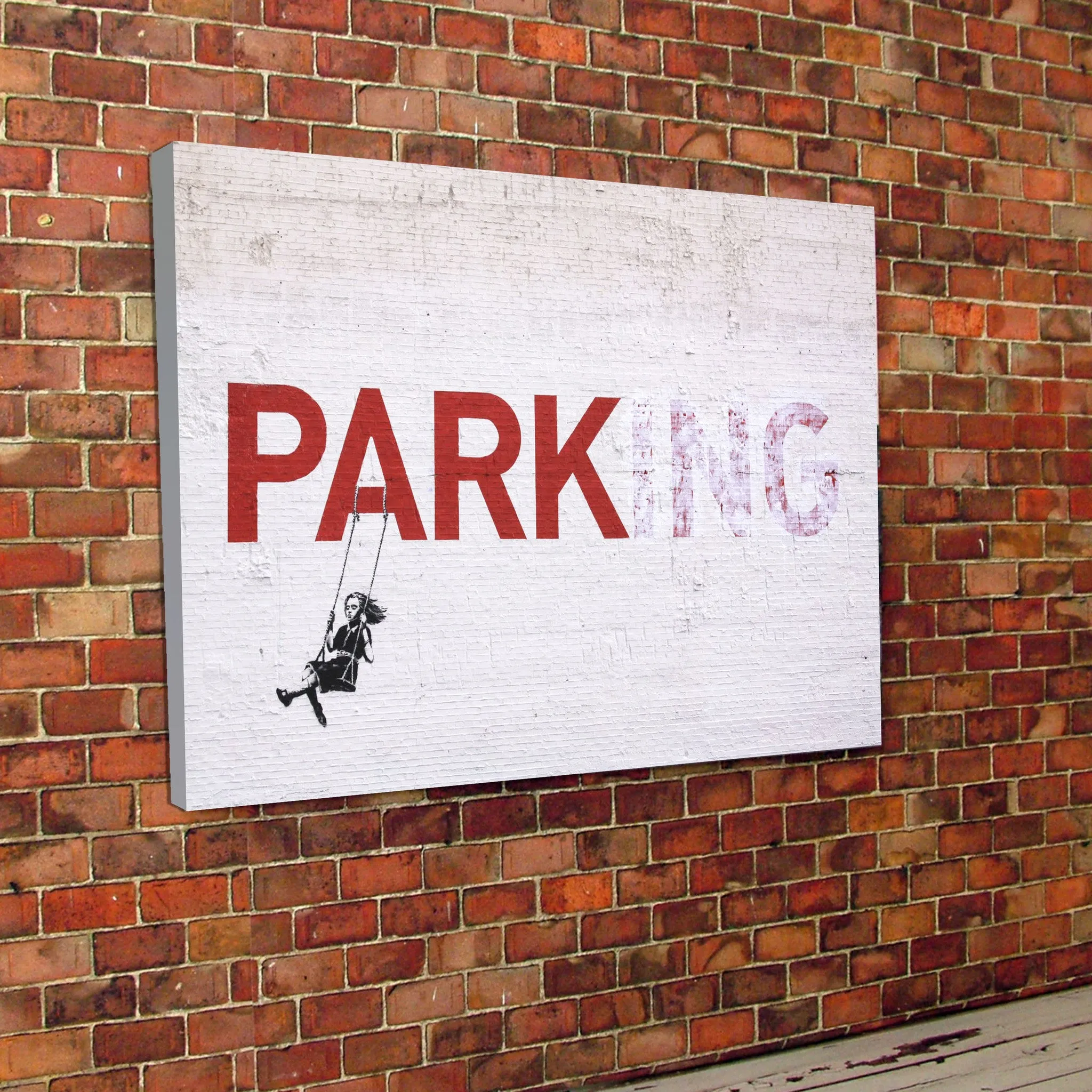 Banksy Parking Canvas