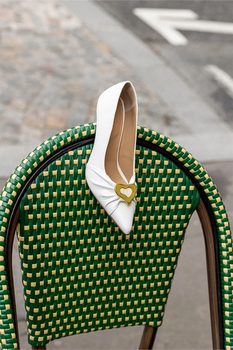 BETTY WHITE PUMPS