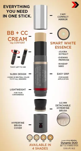 Dynamic DUO BB   CC HYBRID STICK SPF50 PA   