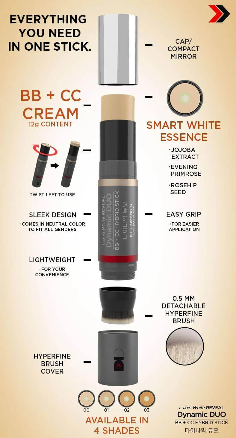 Dynamic DUO BB   CC HYBRID STICK SPF50 PA   