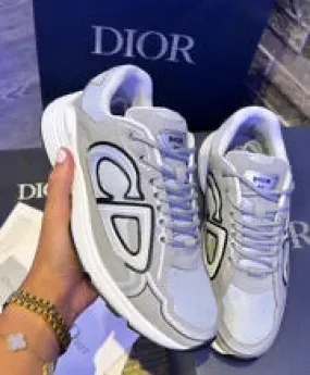 Grey/White B30 Trainers