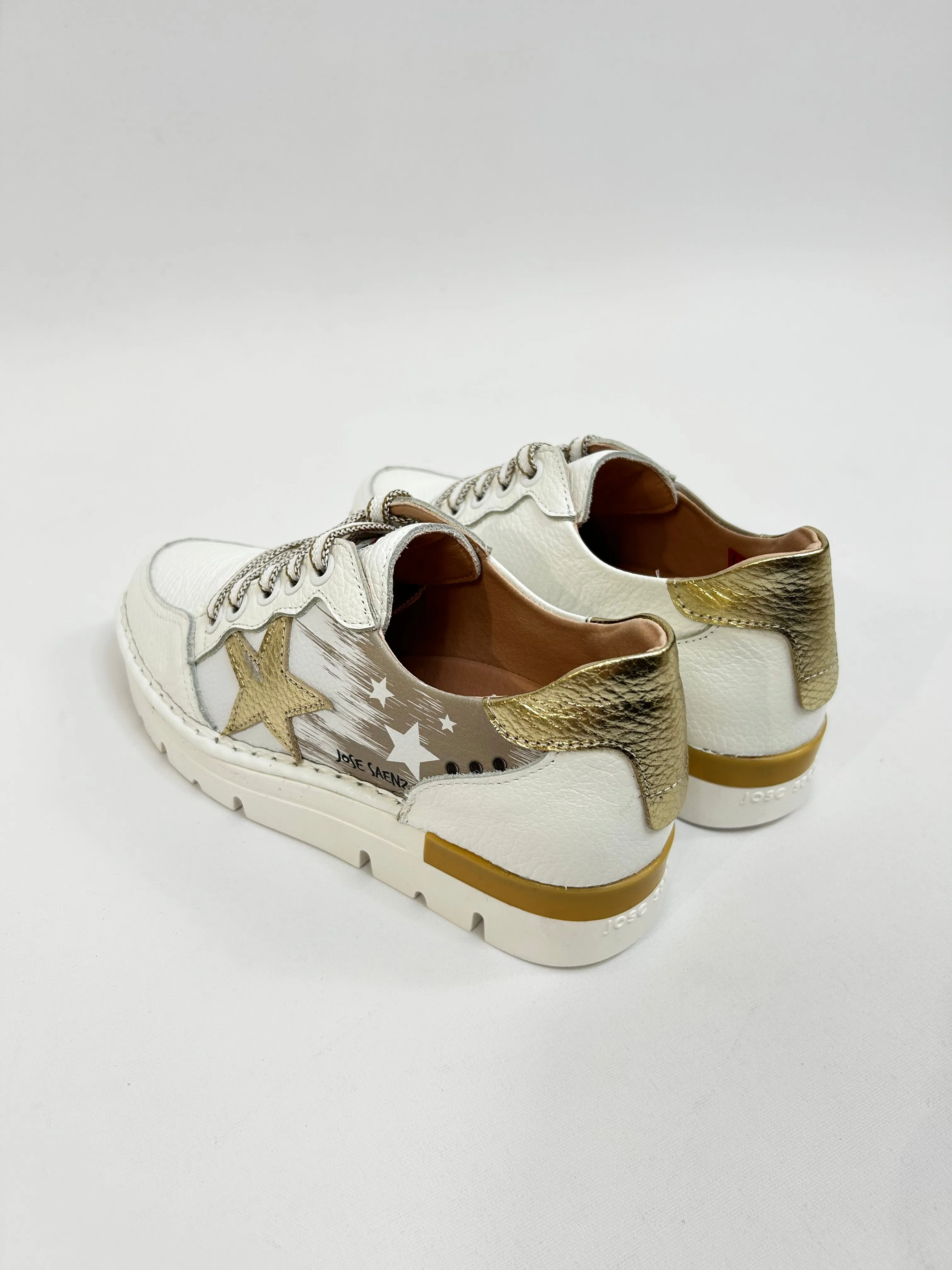 JOSE SENZE White/Gold Star Trainer