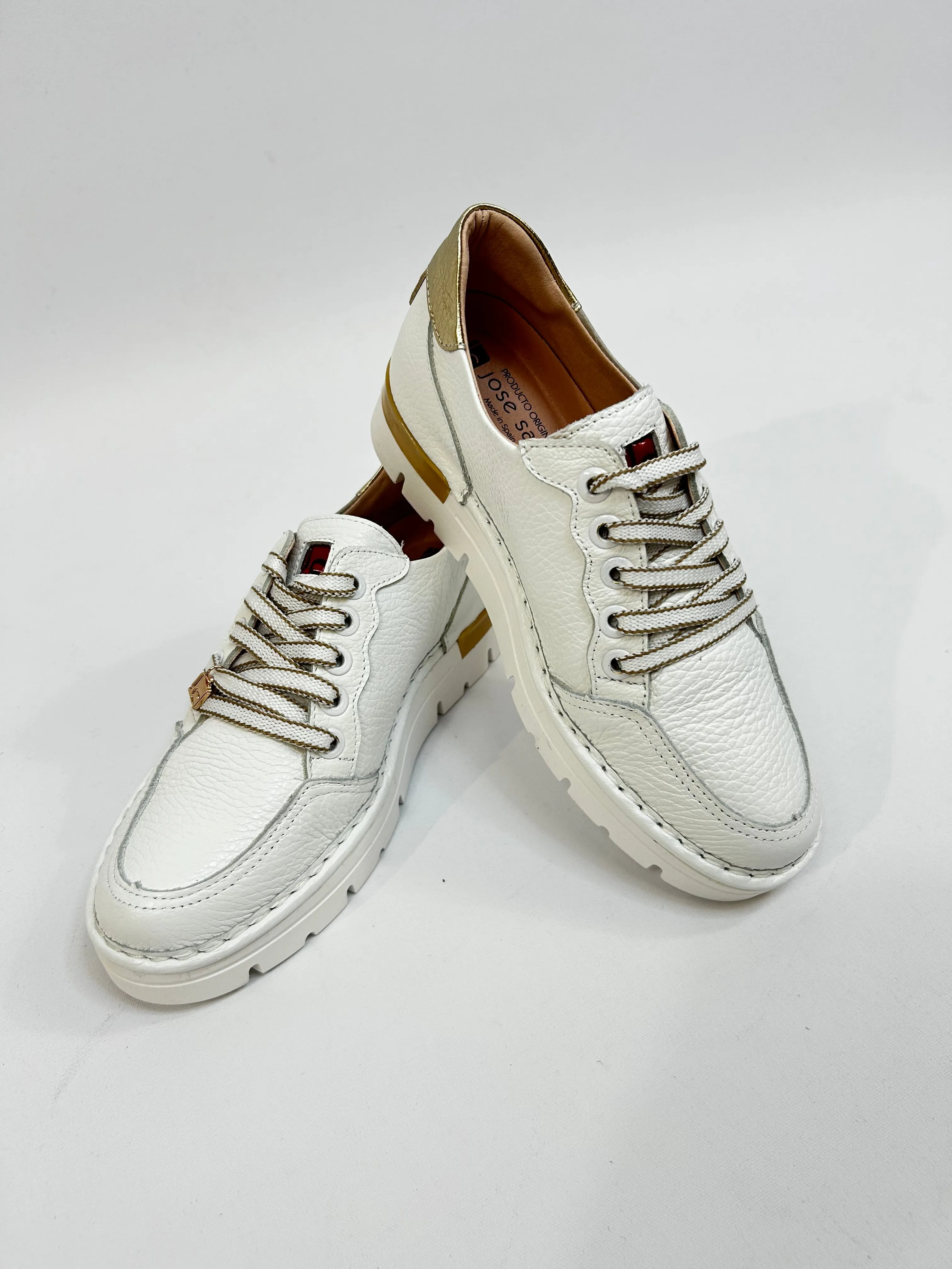 JOSE SENZE White/Gold Star Trainer