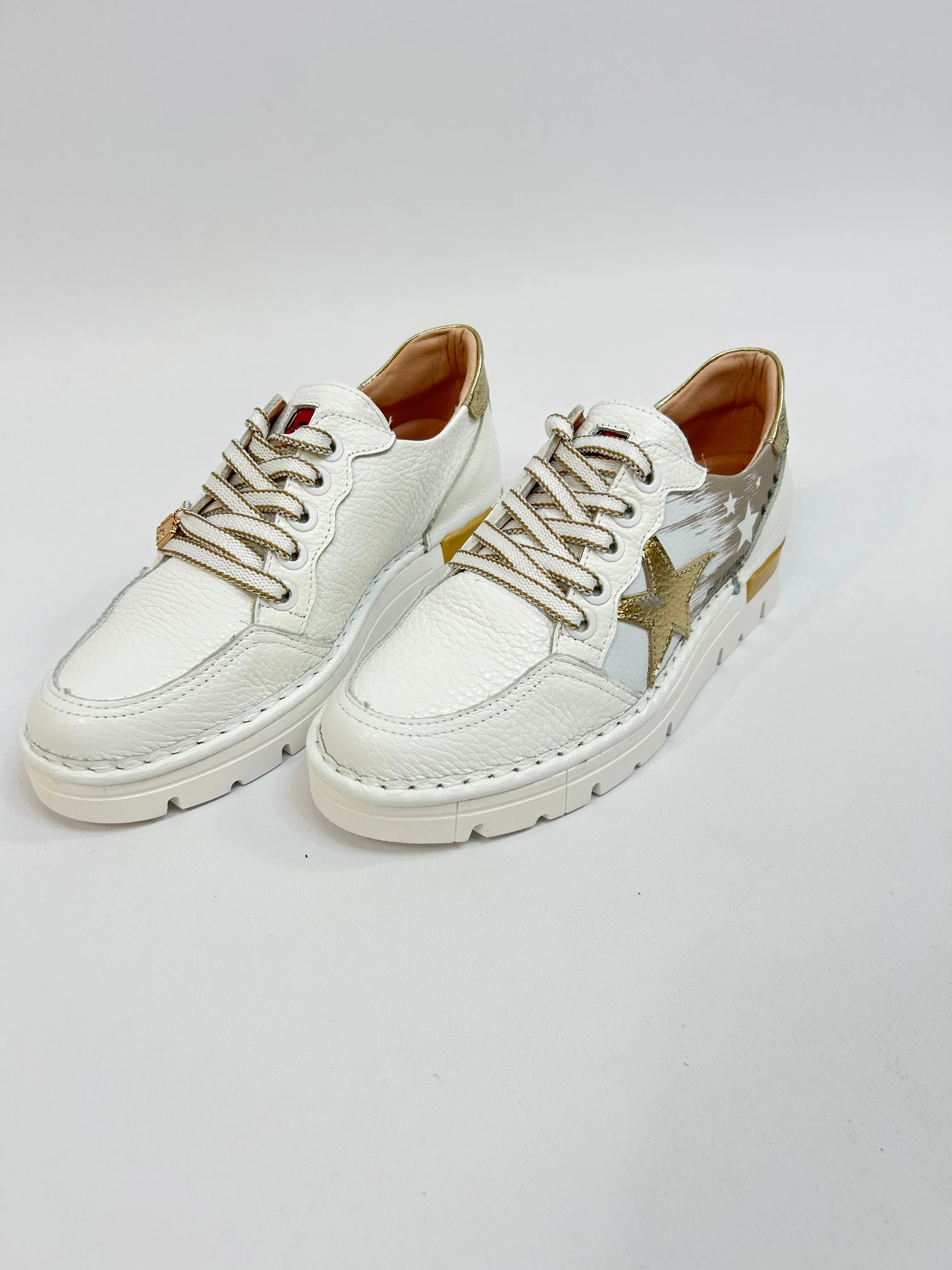 JOSE SENZE White/Gold Star Trainer