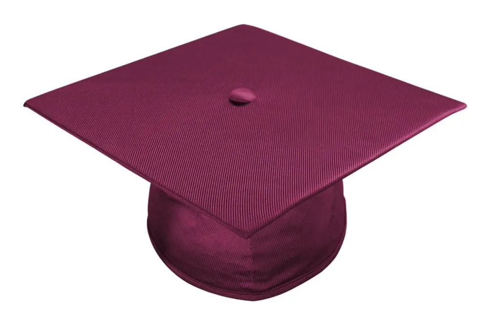 Shiny Maroon Bachelors Graduation Cap - College & University