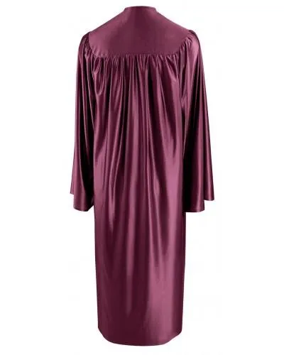 Shiny Maroon Bachelors Graduation Gown - College & University