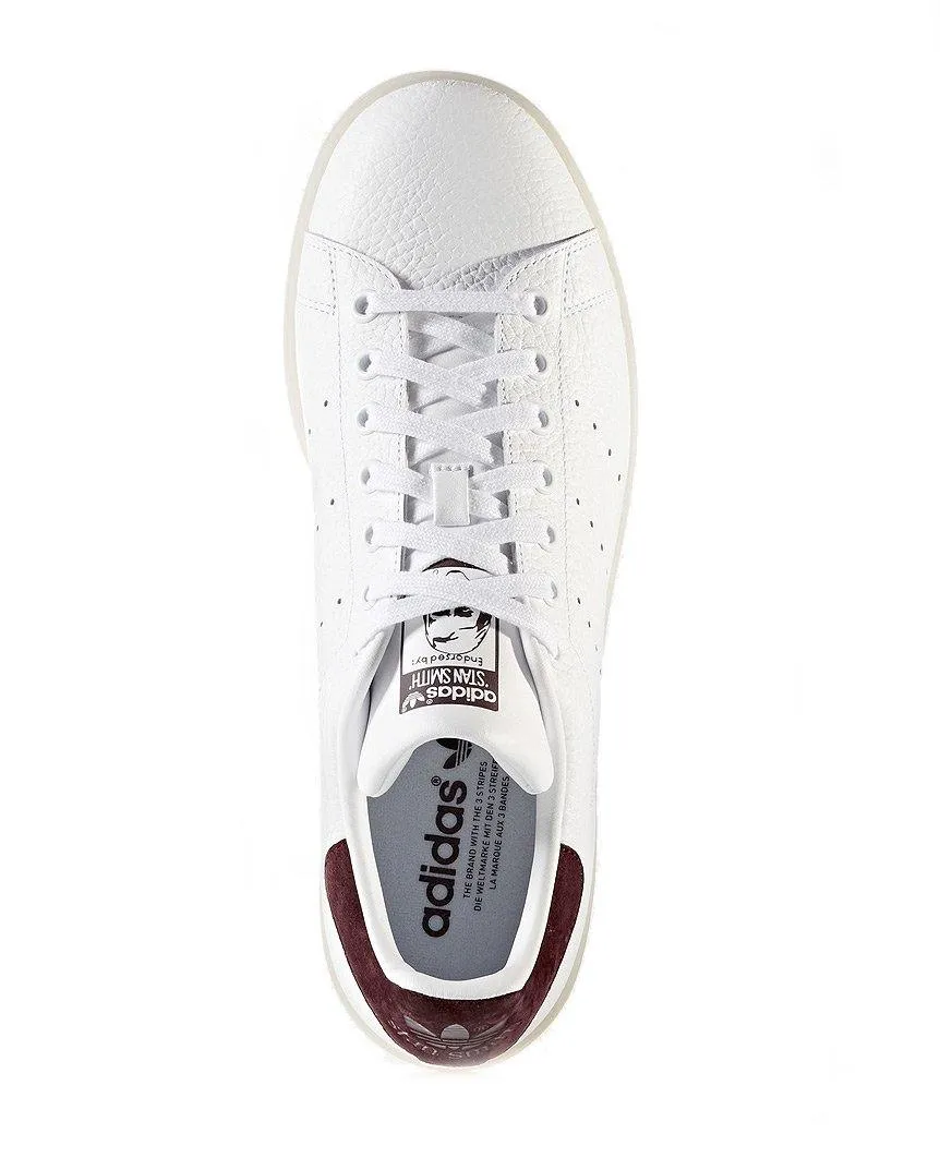 Stan Smith White Burgandy