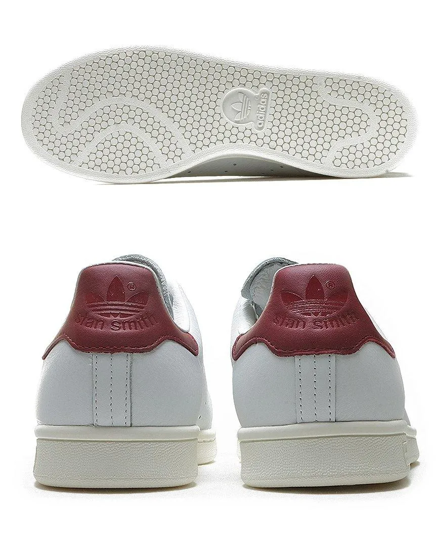 Stan Smith White Burgandy
