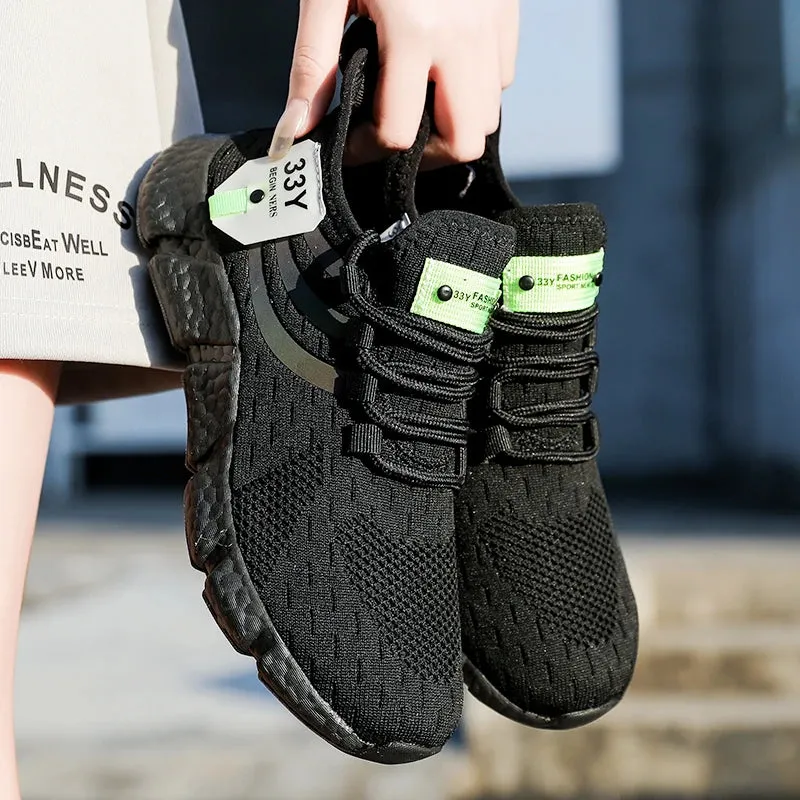 Tnis de corrida, vrias cores Casual Shoes Breathable Running Sports Shoes Male Light Non-slip Classic Sneakers for Women Mesh Athletic Tenis Masculino
