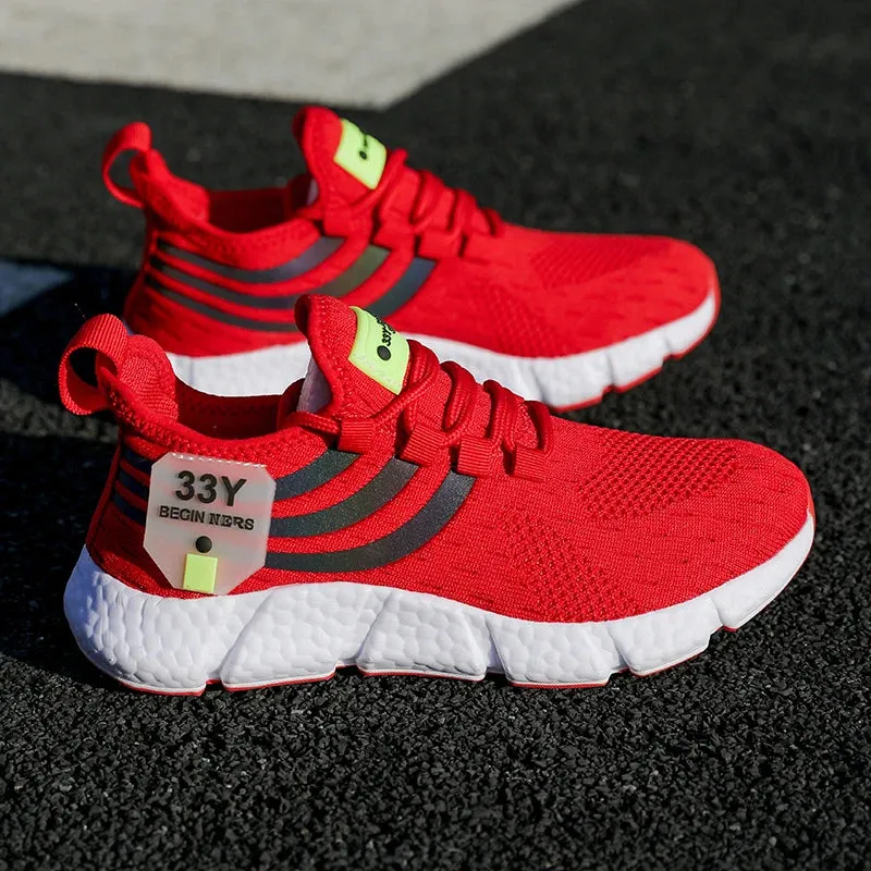 Tnis de corrida, vrias cores Casual Shoes Breathable Running Sports Shoes Male Light Non-slip Classic Sneakers for Women Mesh Athletic Tenis Masculino