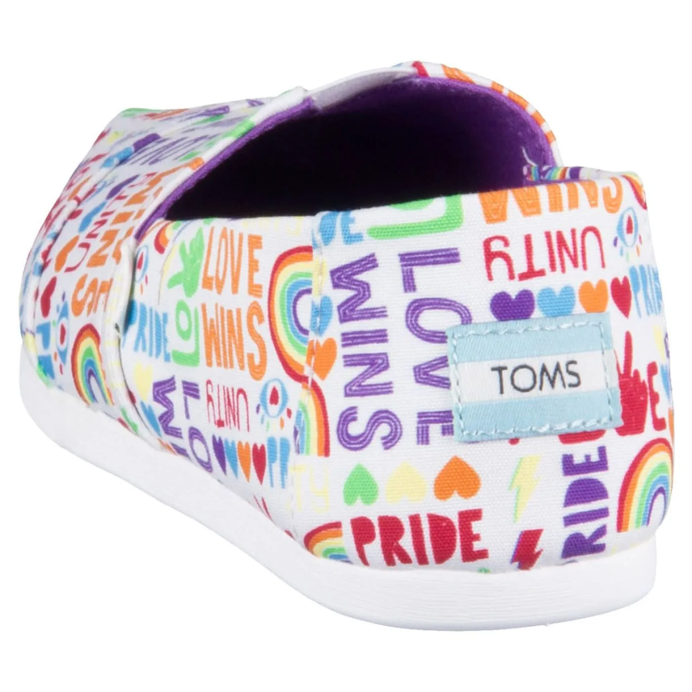 Toms Pride Alpargata Unity White Multi Womens Slip On Shoes