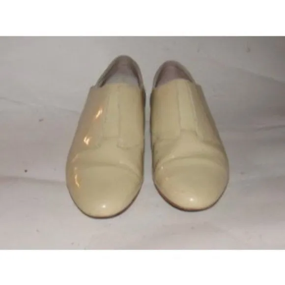 Tsubo Light Beige Pale Yellow Patent Loafer