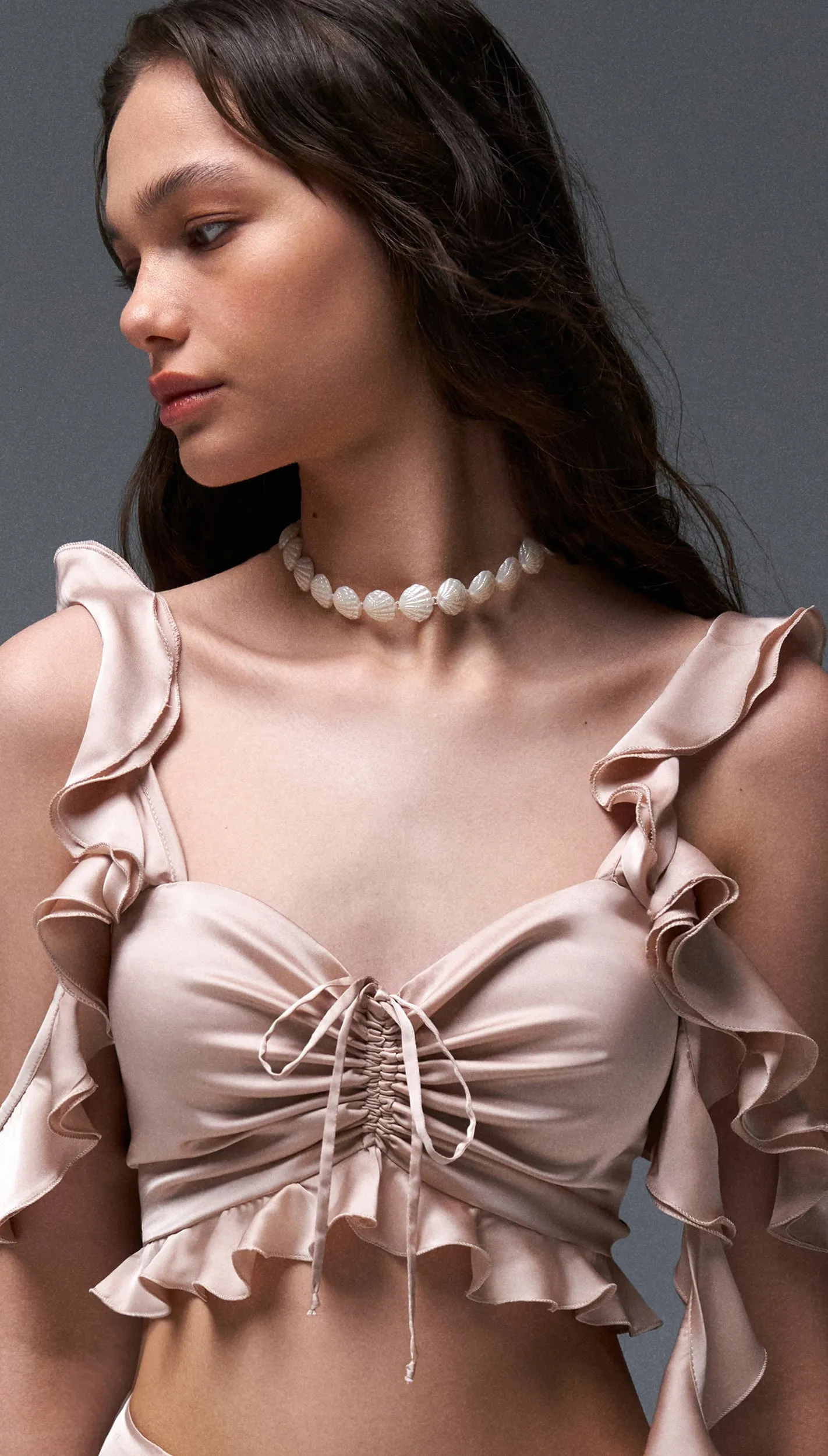 Wave Maxi Set in rose nude