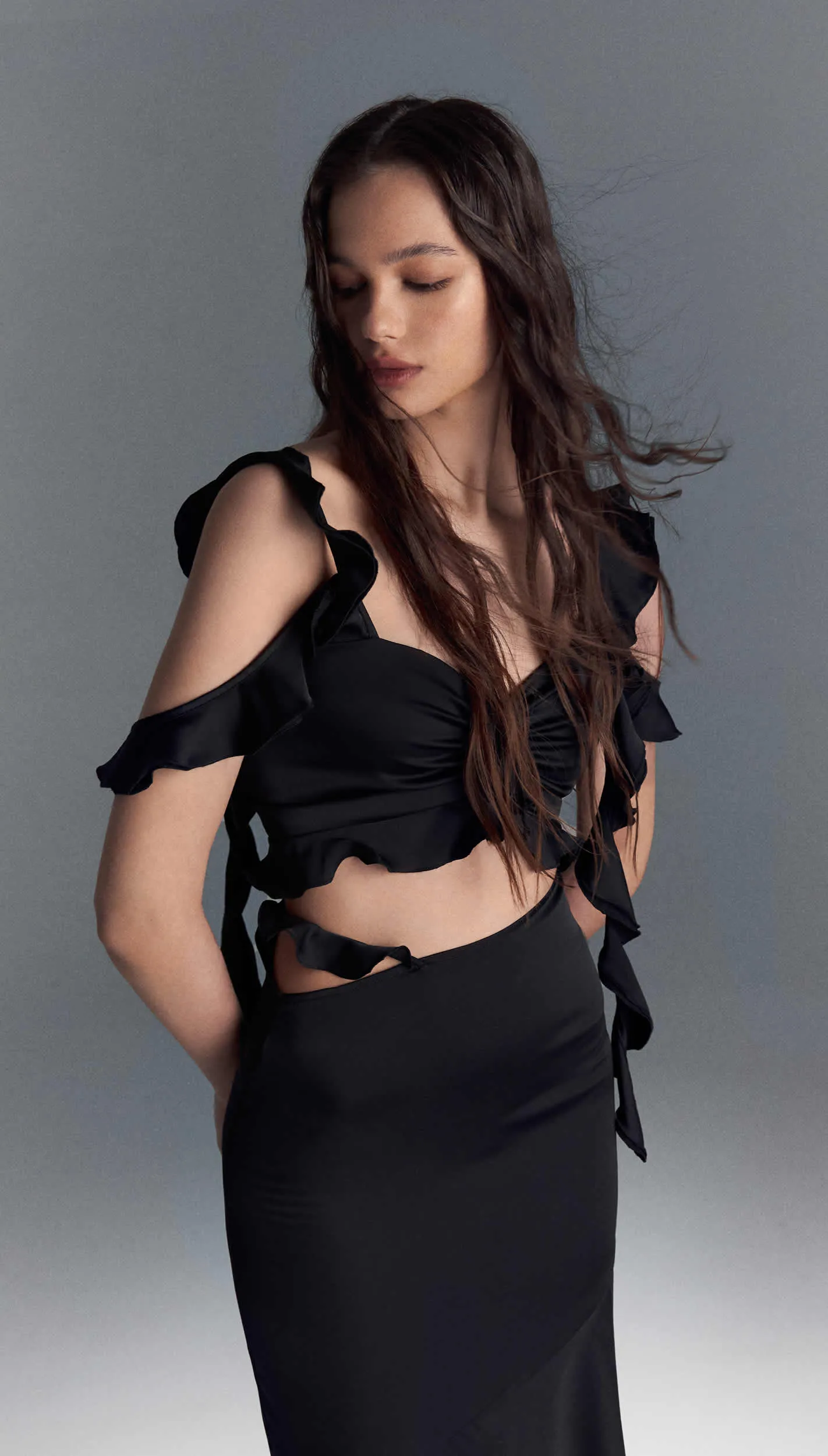 Wave Set in black
